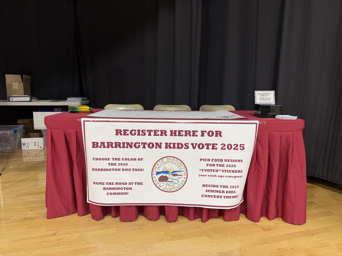 2025 Kids Vote Registration Table